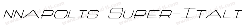 nnapolis Super-Itali字体转换